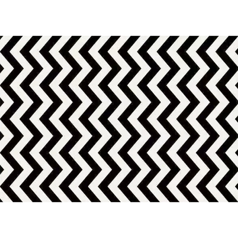 Modern Striped Pattern Carpet Polyester Area Rug Stain Resistant Indoor Rug for Home Decoration