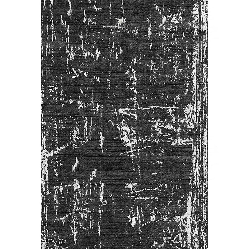 Industrial Rustic Effect Rug Polyester Indoor Carpet Non-Slip Backing Area Rug for Living Room