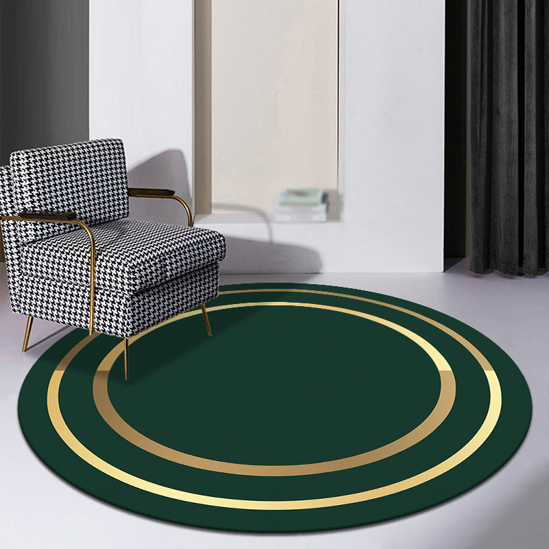 Wine Red Striped Rug Blending Simple Rug Washable Rug for Home Decoration