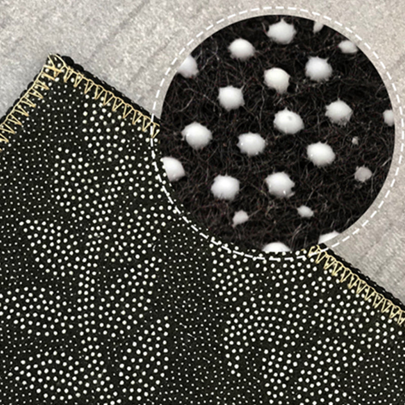 Wine Red Striped Rug Blending Simple Rug Washable Rug for Home Decoration