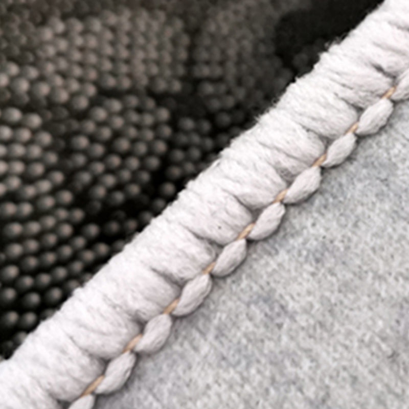 Wine Red Striped Rug Blending Simple Rug Washable Rug for Home Decoration