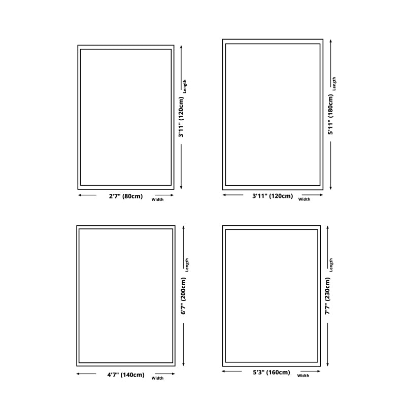 Reclaimed Splash Ink Carpet Polyester Indoor Carpet Stain Resistant Area Rug for Living Room