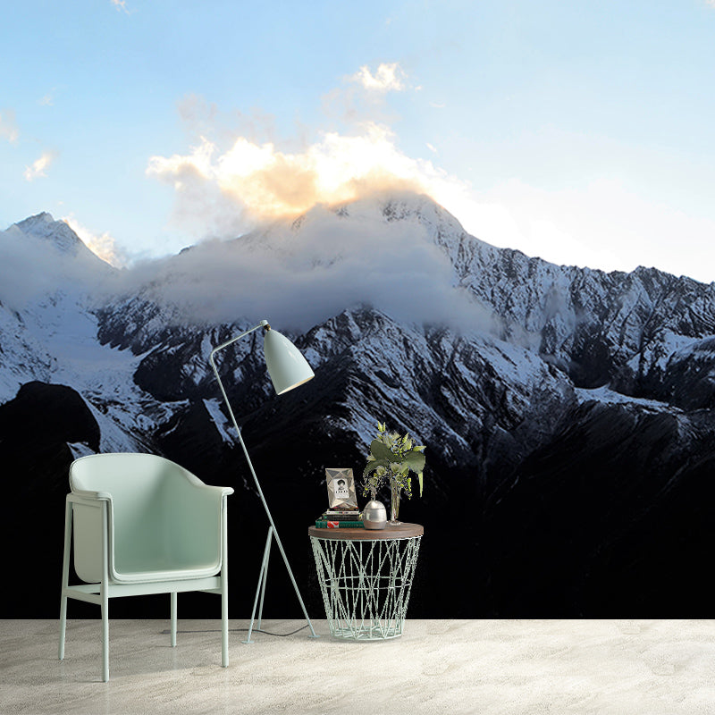Himalayas View Mural Waterproof Wall Covering for Living Room Reading Room