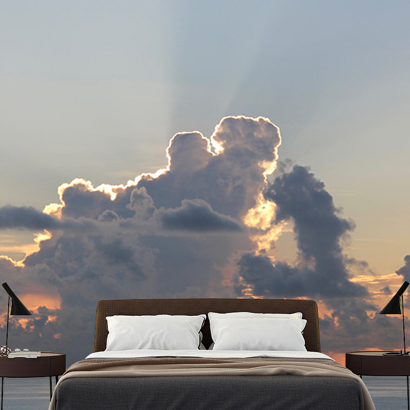 Moisture-Resistant Sky Mural Full Size Wall Covering for Home Decoration