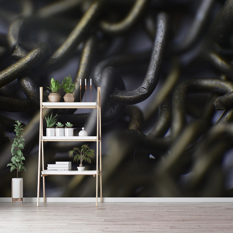 Mental Wall Mural Moisture Resistant Wall Covering for Living Room, Customised