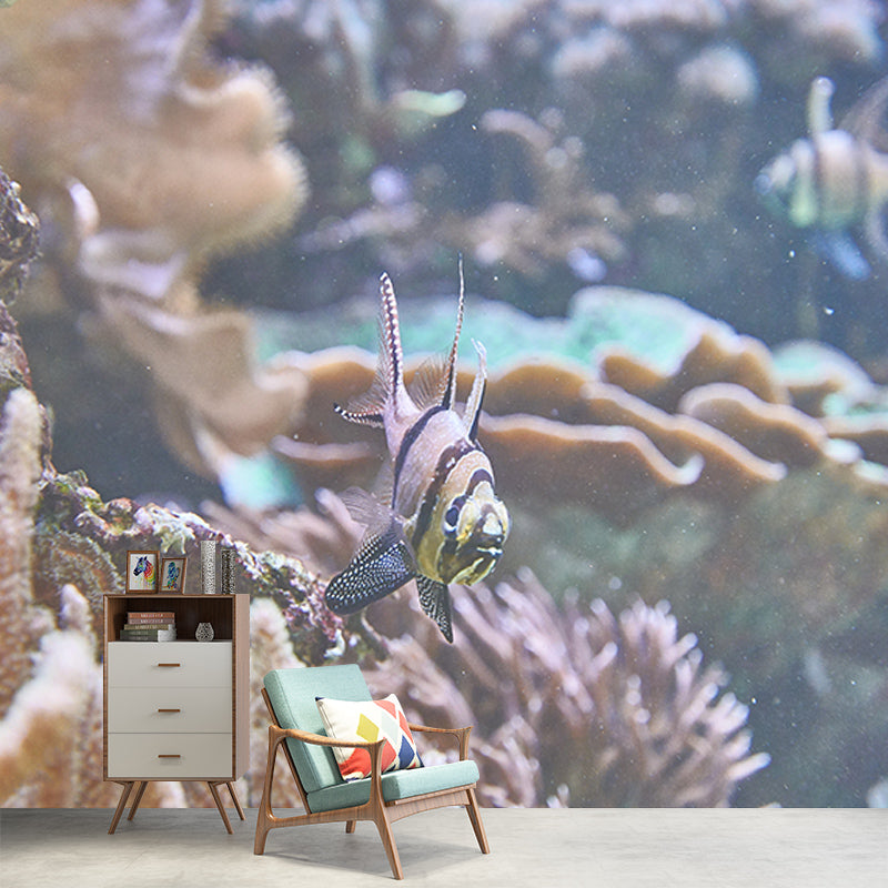 Tropical Seabed Creatures Home Decor Simple Bedroom Wall Decoration Wallpaper