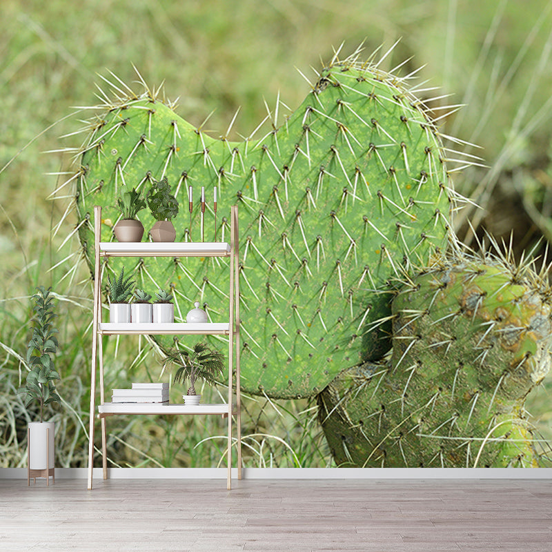 Tropical Plants Mural Wallpaper Moisture-Resistant Wall Covering for Bedroom