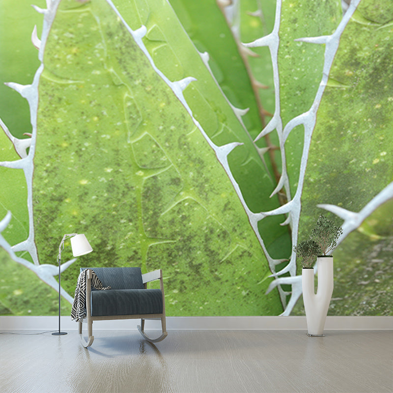 Tropical Plants Mural Wallpaper Moisture-Resistant Wall Covering for Bedroom