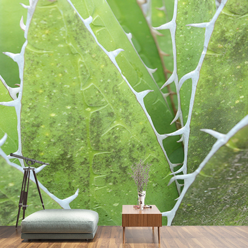 Tropical Plants Mural Wallpaper Moisture-Resistant Wall Covering for Bedroom