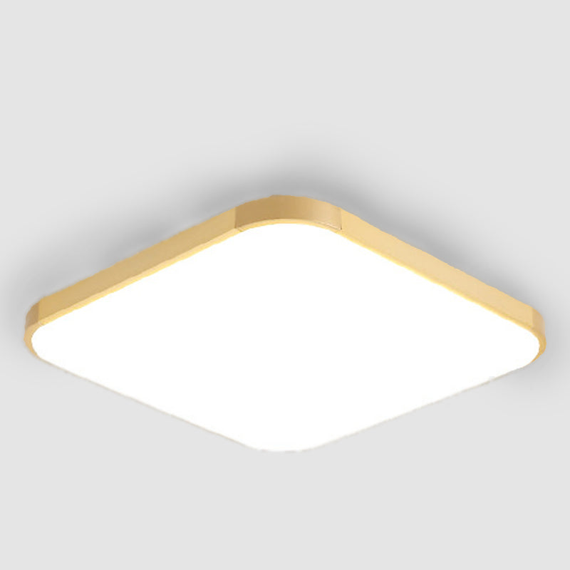 Plafonnier LED en forme de géométrie, moderne, en aluminium, 1 lumière, montage encastré, pour chambre à coucher, étude