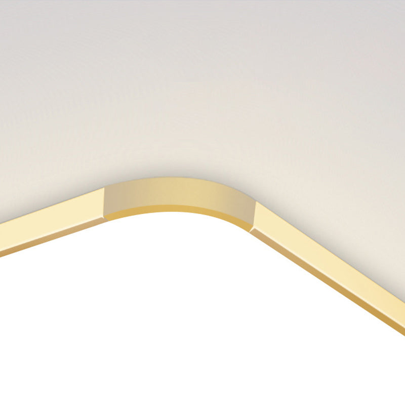 Plafonnier LED en forme de géométrie, moderne, en aluminium, 1 lumière, montage encastré, pour chambre à coucher, étude