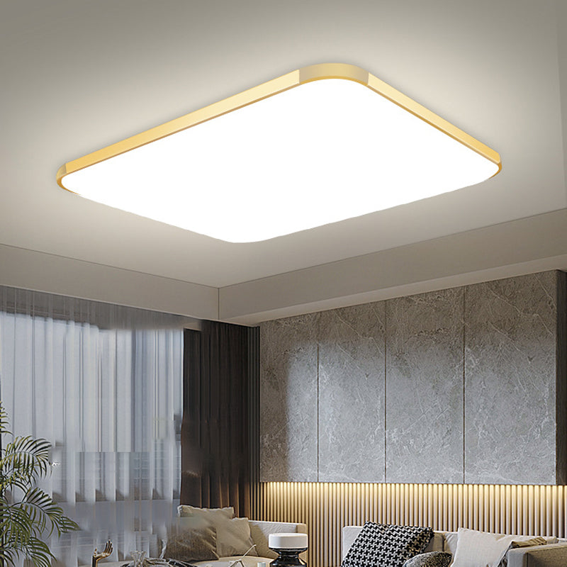 Plafonnier LED en forme de géométrie, moderne, en aluminium, 1 lumière, montage encastré, pour chambre à coucher, étude