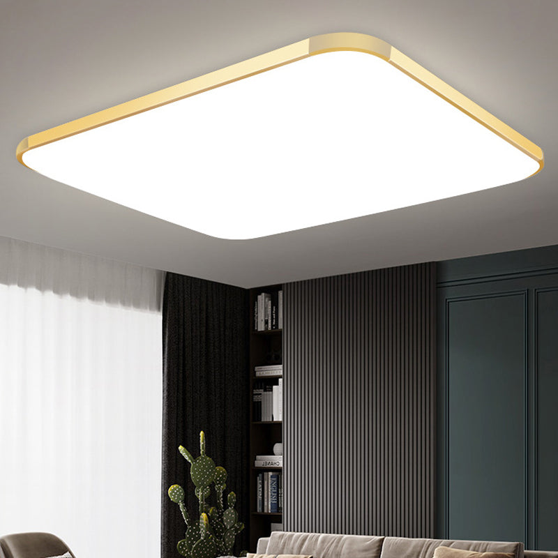 Plafonnier LED en forme de géométrie, moderne, en aluminium, 1 lumière, montage encastré, pour chambre à coucher, étude