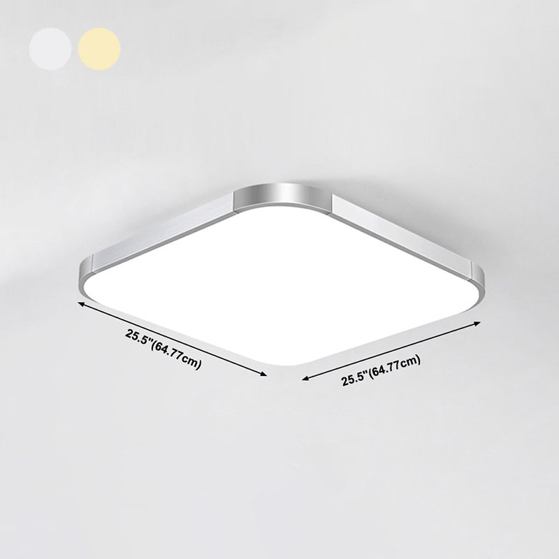 Plafonnier LED en forme de géométrie, moderne, en aluminium, 1 lumière, montage encastré, pour chambre à coucher, étude