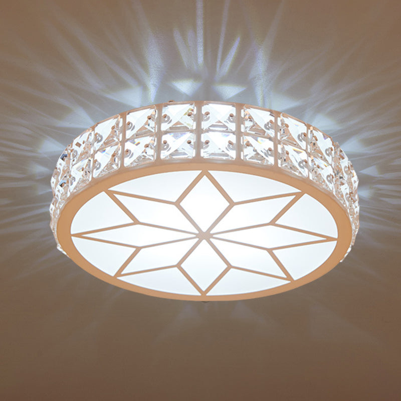 Geometric Ceiling Lamp Modern Iron 1 Light Flush Mount with Hole 2-3.5'' Dia for Aisle