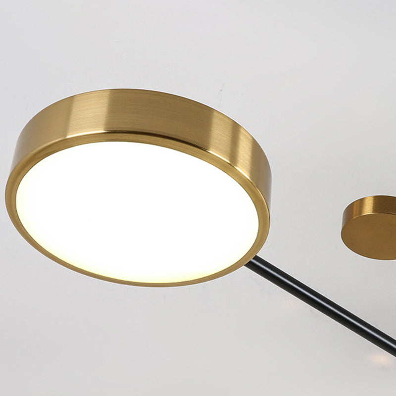 Modern Circular Shape LED Ceiling Lamp Iron Flush Mount for Living Room
