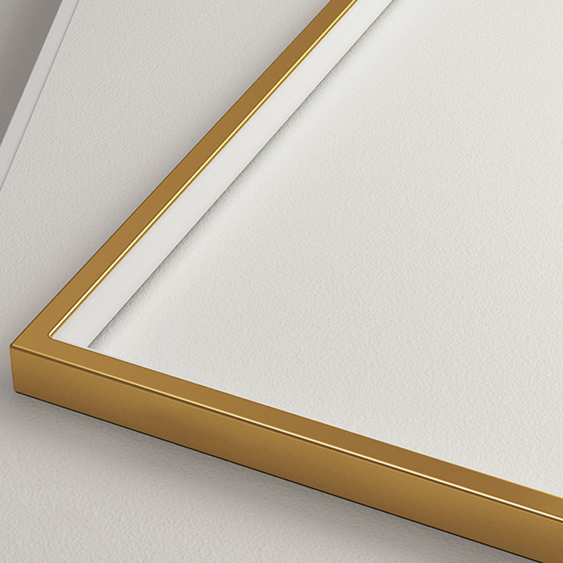 Modern Minimalist LED Ceiling Light Lacquered Iron Square Flush Mount with Acrylic Shade