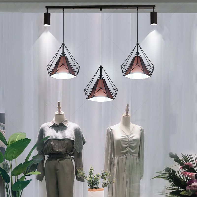 Diamond Island Lights Contemporary Metal Island Lighting Fixture for Kitchen