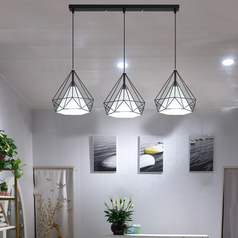 Diamond Island Lights Contemporary Metal Island Lighting Fixture for Kitchen