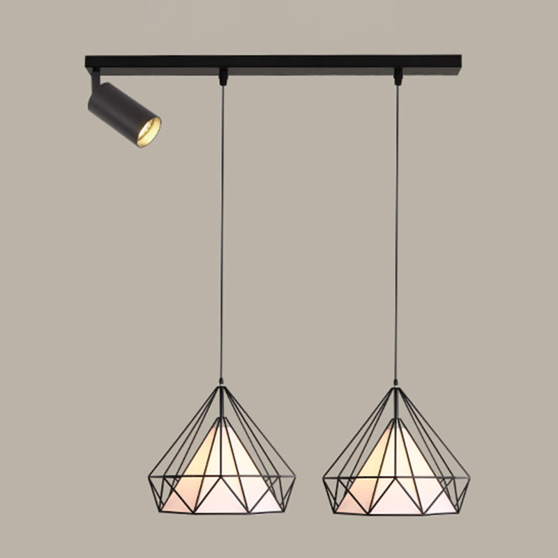 Diamond Island Lights Contemporary Metal Island Lighting Fixture for Kitchen