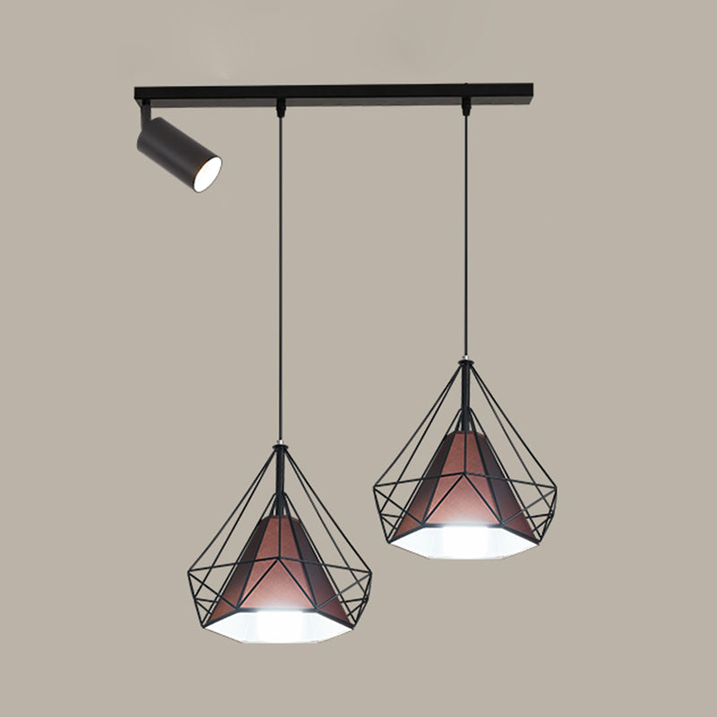 Diamond Island Lights Contemporary Metal Island Lighting Fixture for Kitchen