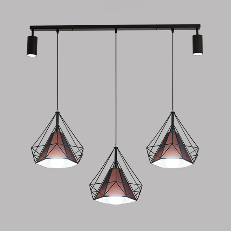 Diamond Island Lights Contemporary Metal Island Lighting Fixture for Kitchen