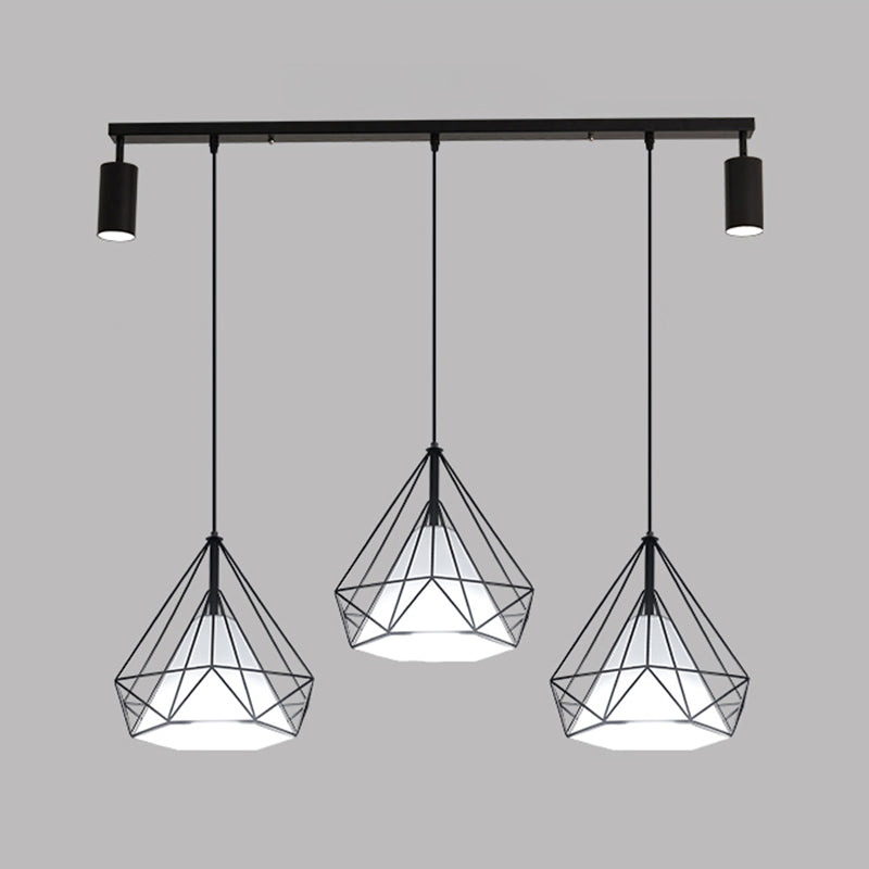 Diamond Island Lights Contemporary Metal Island Lighting Fixture for Kitchen