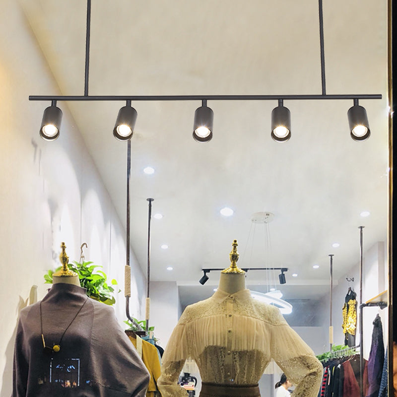 Cylinder Island Lights Contemporary Metal Island Lighting Fixture for Kitchen