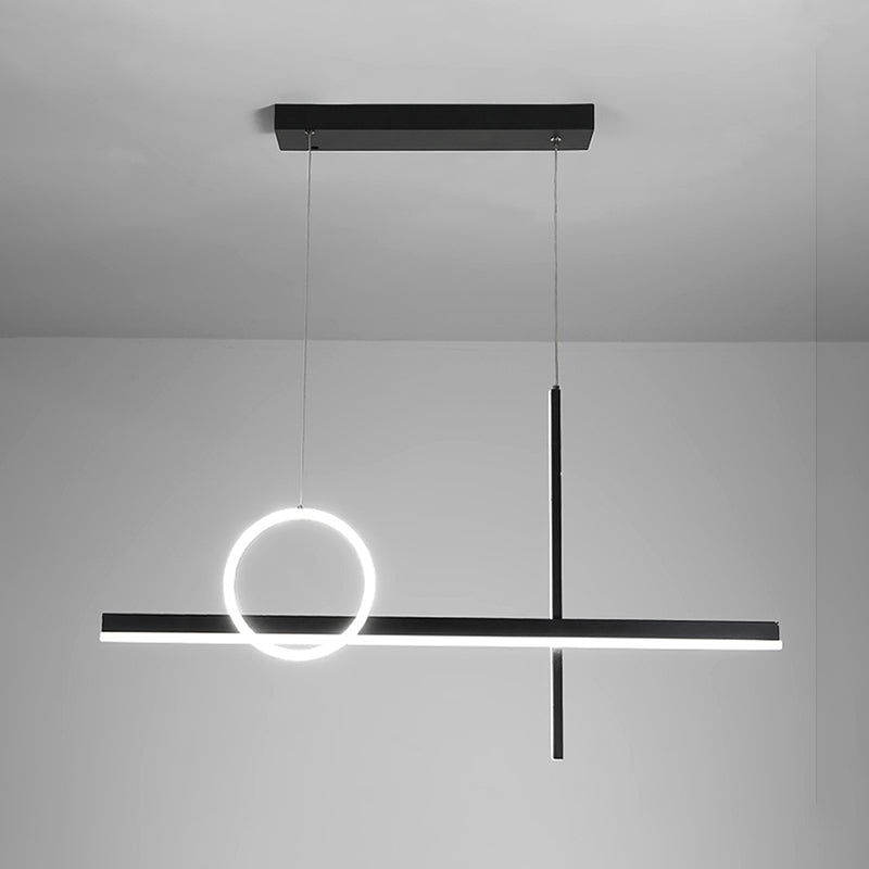 3 Light Linear Island Lights Contemporary Metal Island Lighting Fixture