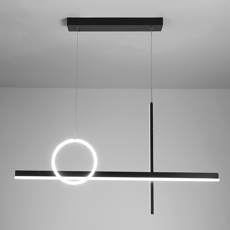 3 Light Linear Island Lights Contemporary Metal Island Lighting Fixture