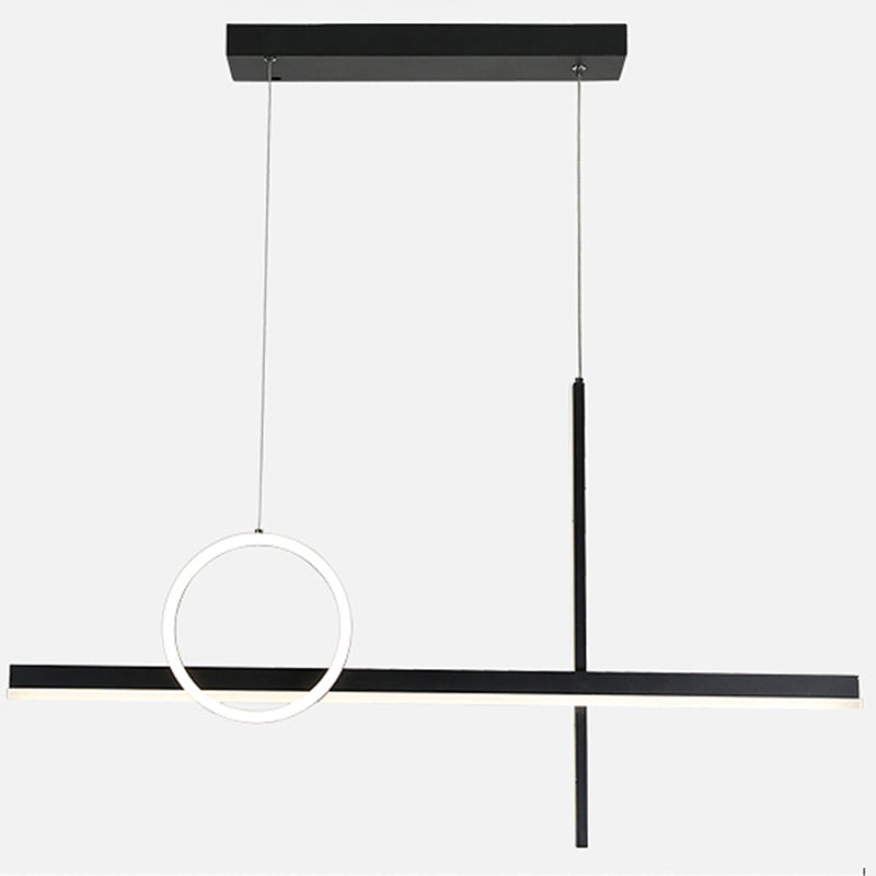 3 Light Linear Island Lights Contemporary Metal Island Lighting Fixture