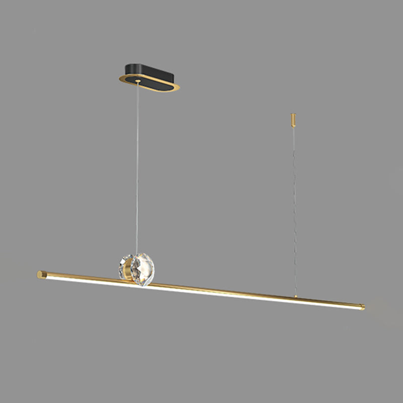 Linear Island Lights Contemporary Metal Island Lighting Fixture for Kitchen