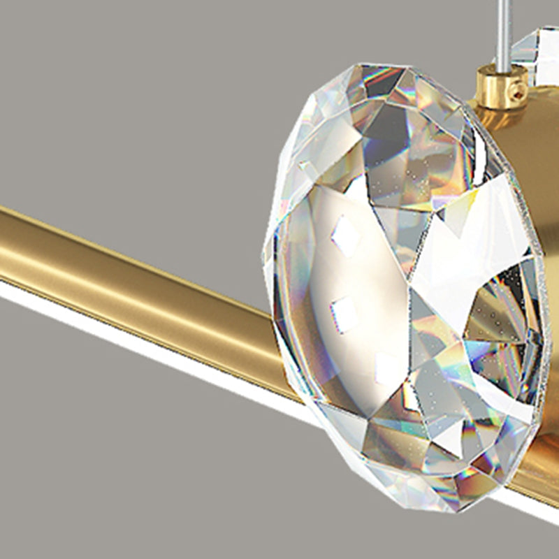 Linear Island Lights Contemporary Metal Island Lighting Fixture for Kitchen