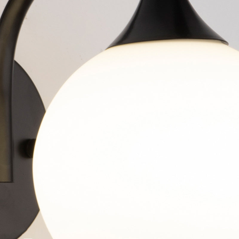 Contemporary Style Orb Wall Mounted Light Glass 1 Light Wall Mounted Lamp