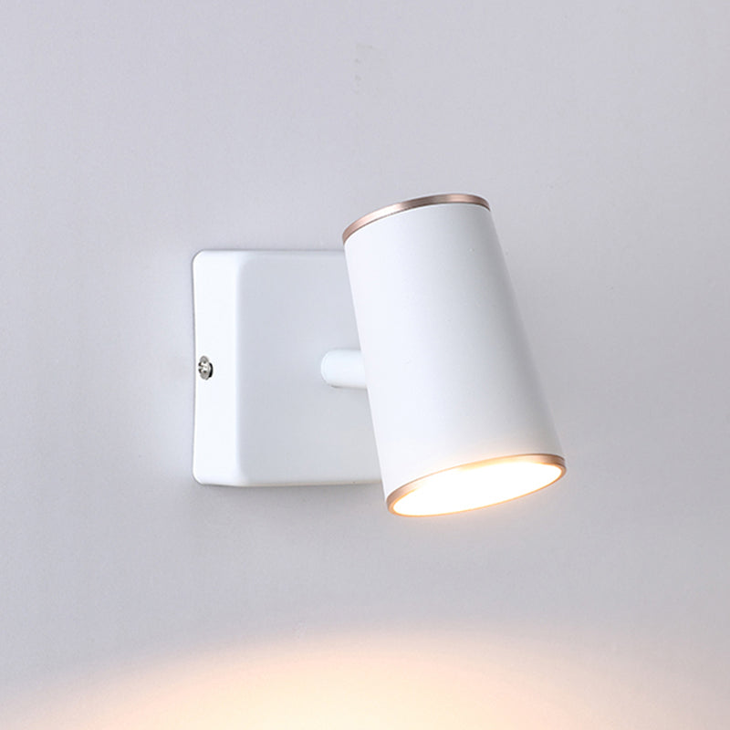 Contemporary Style Cylinder Wall Mounted Light Metal 1 Light Wall Mounted Lamp