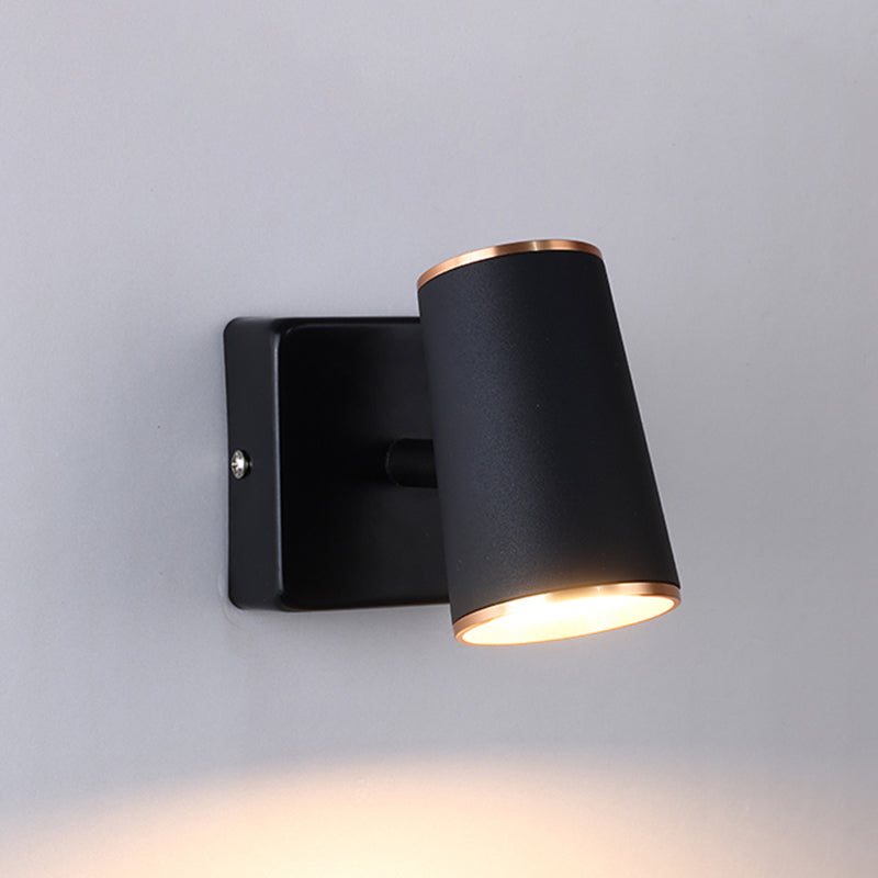Contemporary Style Cylinder Wall Mounted Light Metal 1 Light Wall Mounted Lamp