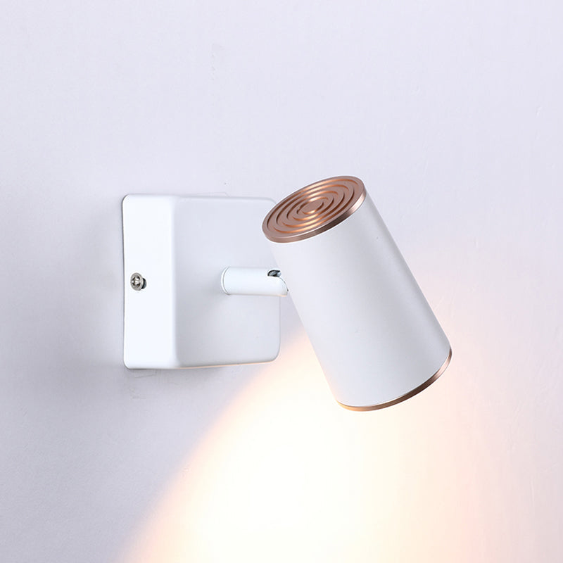 Contemporary Style Cylinder Wall Mounted Light Metal 1 Light Wall Mounted Lamp