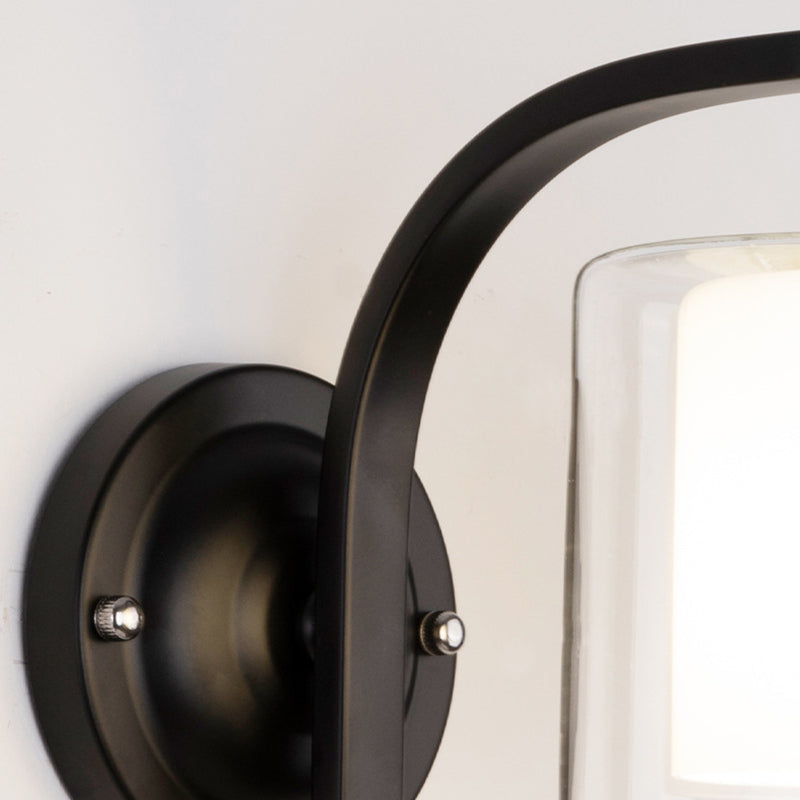 Hedendaagse stijl cilinder wand gemonteerd lichtglas 1 licht wandlamp barmonus