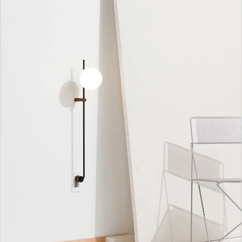 Eigentijdse stijl kogelwand gemonteerd licht glas 1 licht wandlamp barmonus