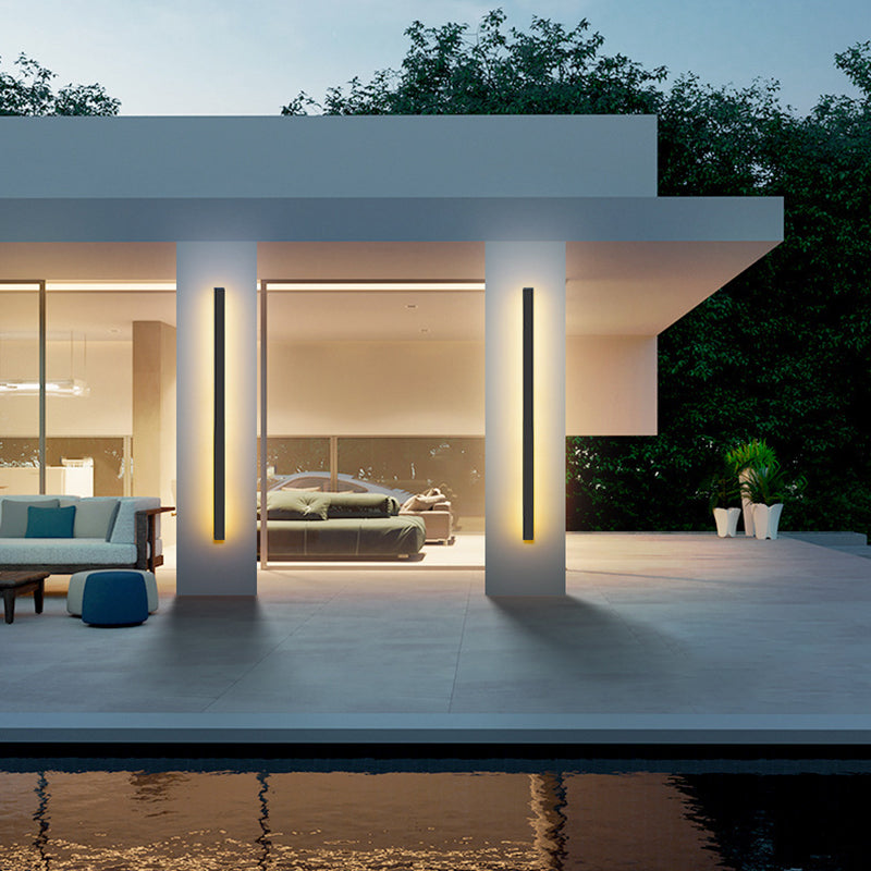 Moderner linearer Wandmontage -Metall -Metall -1 -leichter Wandmontagelampe