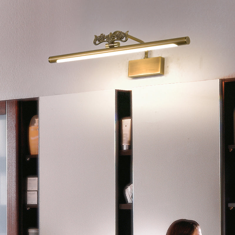 Modern Style Geometric LED Wall Lamps Metal 1-Light Mirror Wall Lighting Ideas