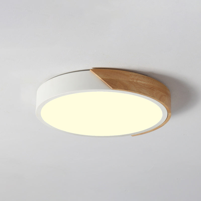 Deckenleuchte in geometrischer Form, modernes Makronen-Eisen, 1-flammig, Unterputzmontage für Schlafzimmer, Arbeitszimmer