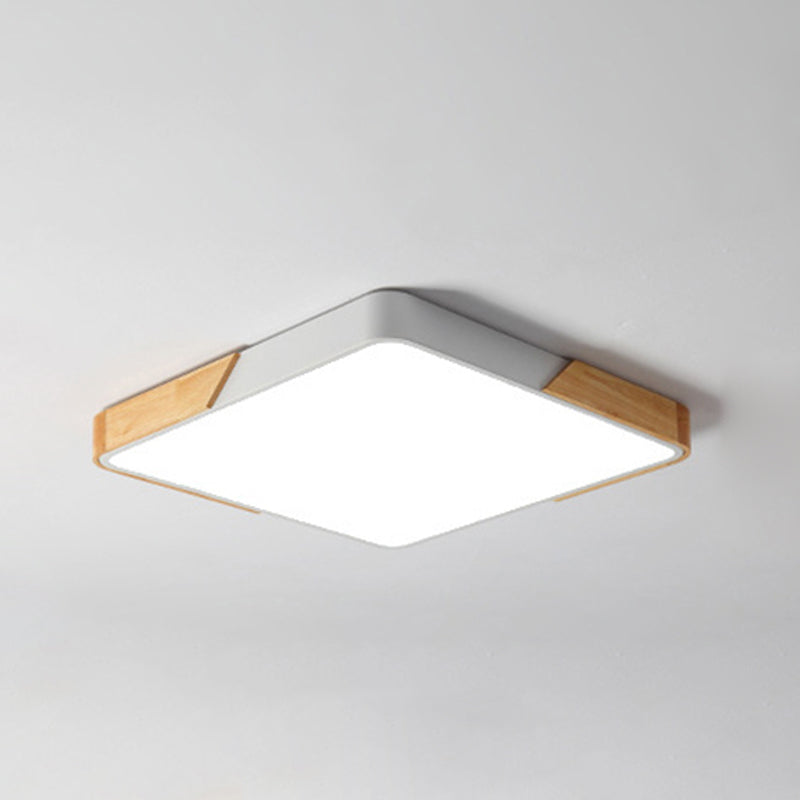 Deckenleuchte in geometrischer Form, modernes Makronen-Eisen, 1-flammig, Unterputzmontage für Schlafzimmer, Arbeitszimmer