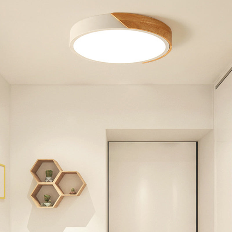 Deckenleuchte in geometrischer Form, modernes Makronen-Eisen, 1-flammig, Unterputzmontage für Schlafzimmer, Arbeitszimmer