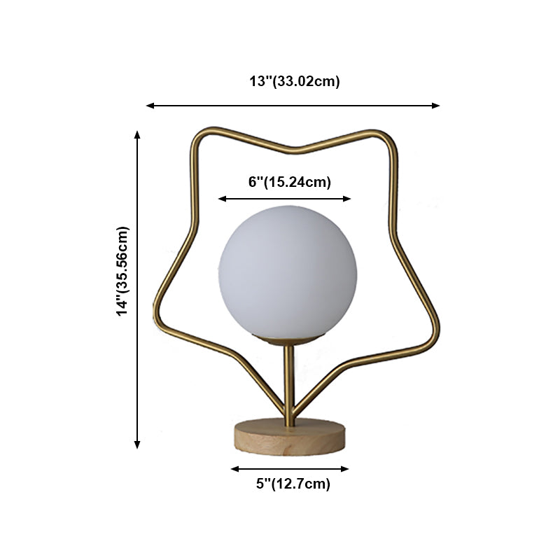 Lampade da tavolo notturno globo vetro contemporaneo 1 lampada da comodino leggero in oro