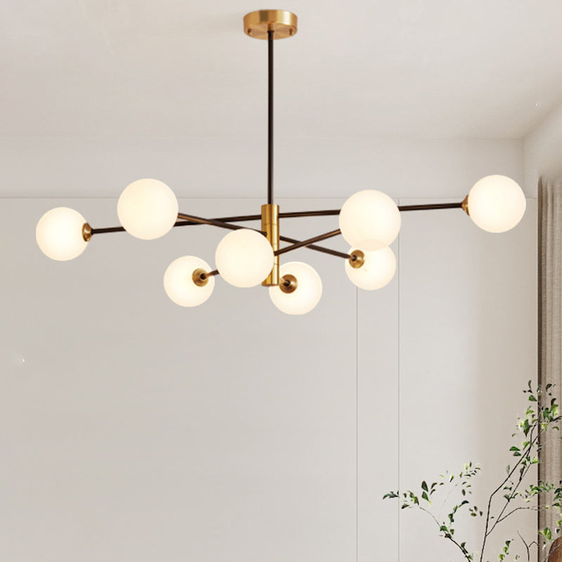 Stile moderno a forma sferica Luci di lampadina a ciondolo in vetro