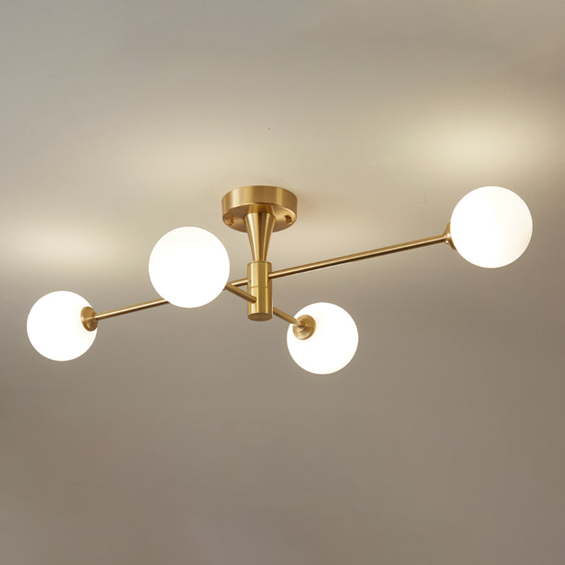 Modern Style Spherical Shape Chandelier Lights Glass Pendant Lights