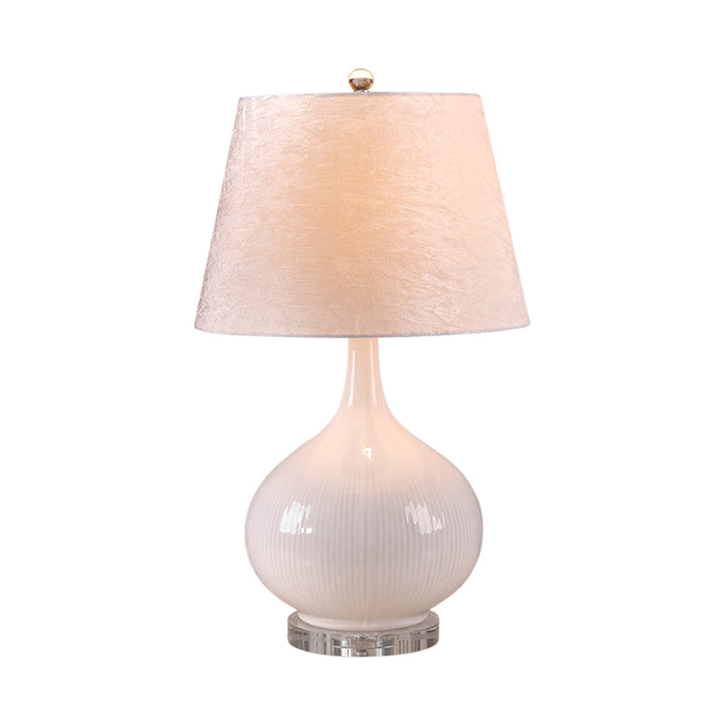 1 Glühbirnen Wohnzimmer Schreibtisch Lampe Nordic White Reading Light mit Fassstoffschatten