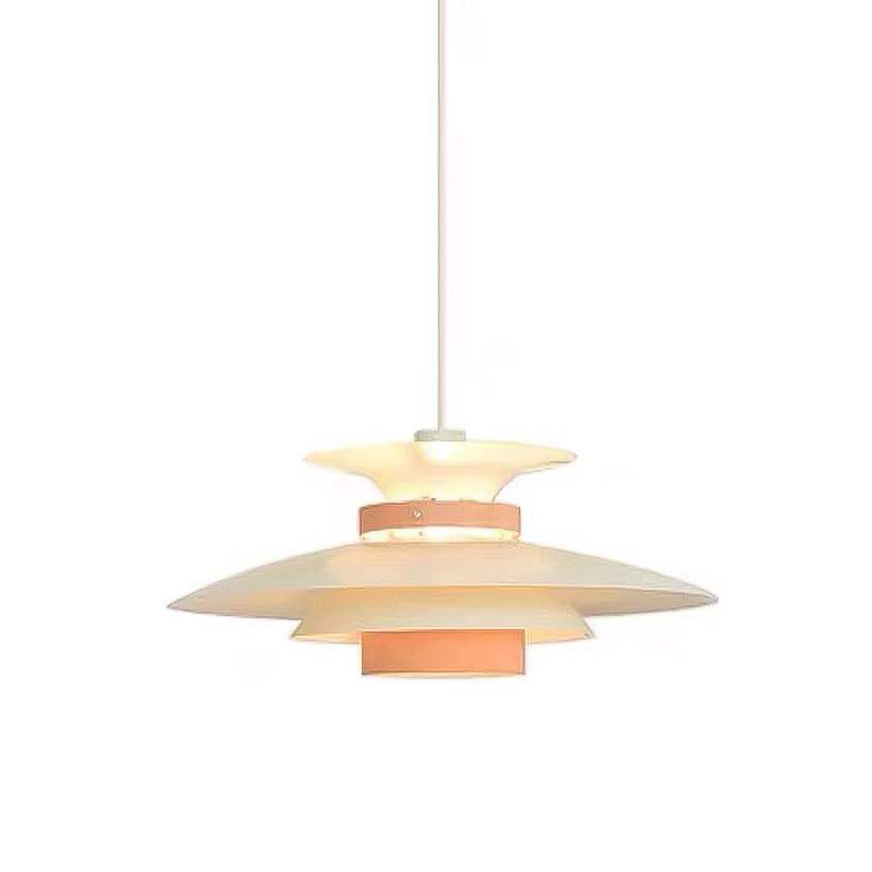 Modern Style Unique Shade Hanging Light Metal 1 Light Pendant Lamp for Home Stay