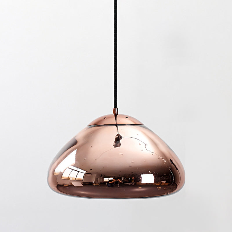 Moderne stijl brood tint hangend glass 1 lichte hanglamp voor het bed naast